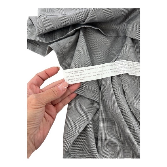 Zara Gray V-neck Zippered Front Shift Dress 3/4 Sleeve size L - Picture 13 of 13